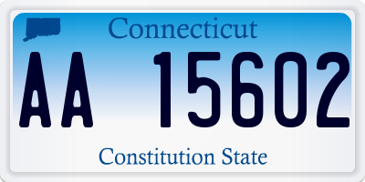 CT license plate AA15602