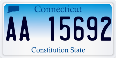 CT license plate AA15692