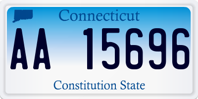 CT license plate AA15696