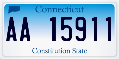 CT license plate AA15911