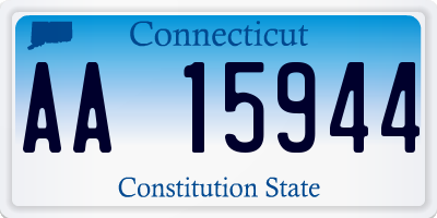 CT license plate AA15944