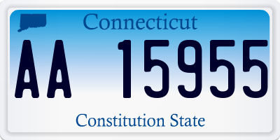 CT license plate AA15955