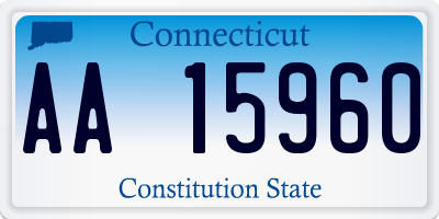 CT license plate AA15960