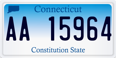 CT license plate AA15964