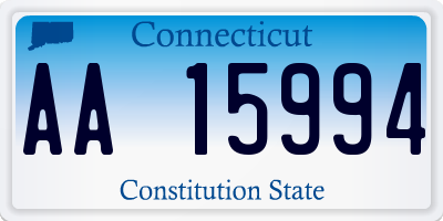 CT license plate AA15994