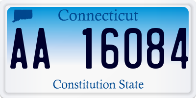 CT license plate AA16084