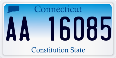 CT license plate AA16085