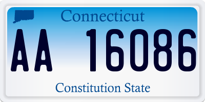 CT license plate AA16086