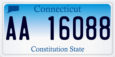 CT license plate AA16088