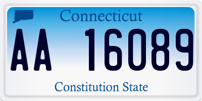 CT license plate AA16089