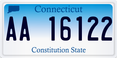 CT license plate AA16122