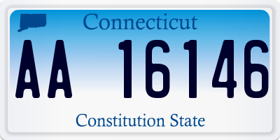 CT license plate AA16146