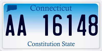 CT license plate AA16148