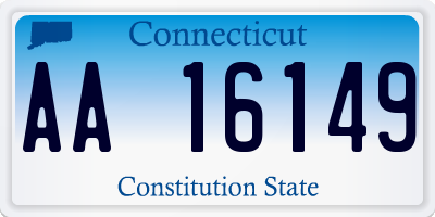 CT license plate AA16149