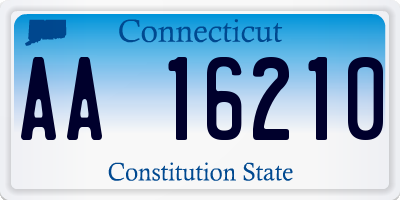 CT license plate AA16210