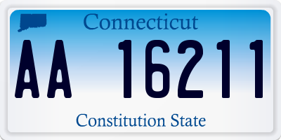 CT license plate AA16211