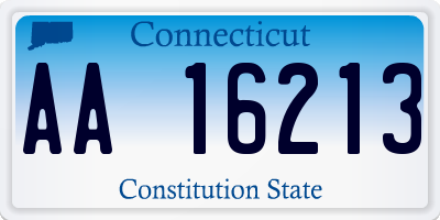 CT license plate AA16213