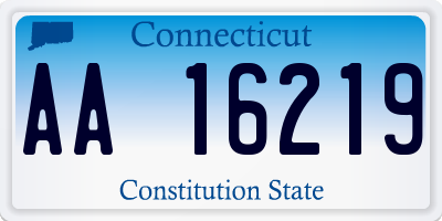 CT license plate AA16219