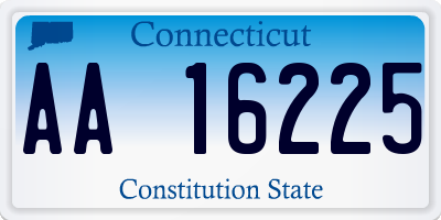 CT license plate AA16225