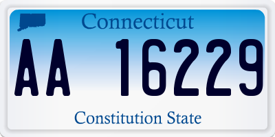 CT license plate AA16229