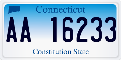 CT license plate AA16233