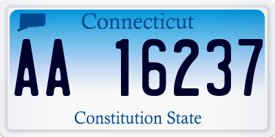 CT license plate AA16237