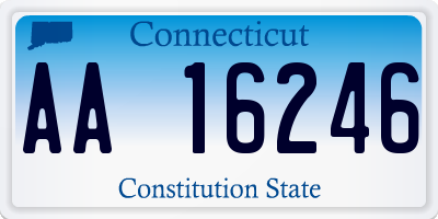 CT license plate AA16246