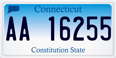 CT license plate AA16255