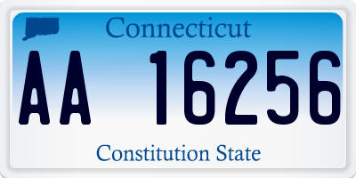 CT license plate AA16256