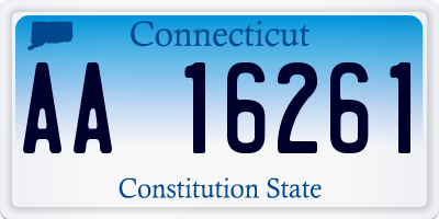 CT license plate AA16261