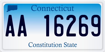 CT license plate AA16269