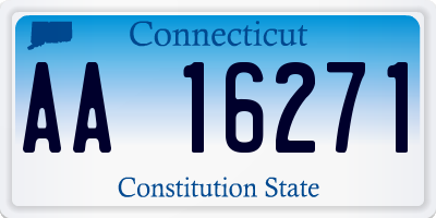 CT license plate AA16271