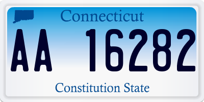 CT license plate AA16282