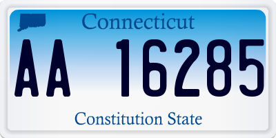 CT license plate AA16285