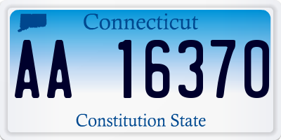 CT license plate AA16370