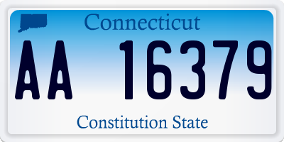 CT license plate AA16379