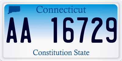 CT license plate AA16729