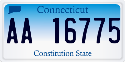 CT license plate AA16775