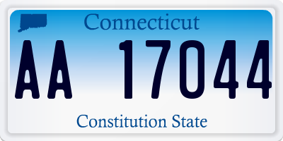 CT license plate AA17044