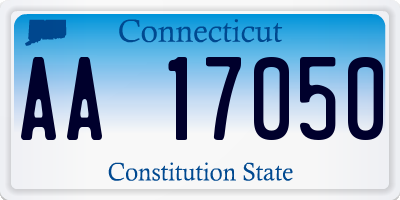 CT license plate AA17050