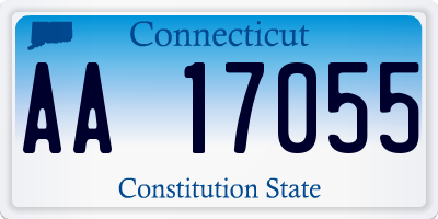 CT license plate AA17055