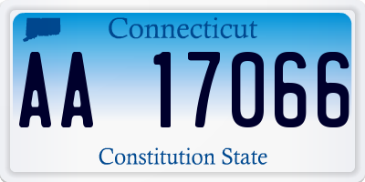 CT license plate AA17066