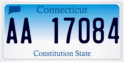 CT license plate AA17084