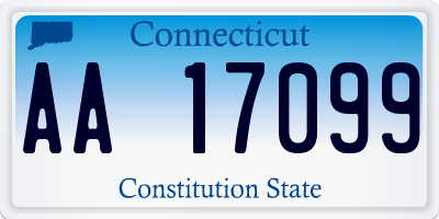 CT license plate AA17099