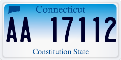 CT license plate AA17112