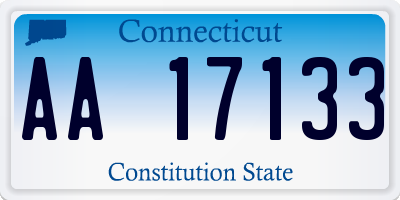 CT license plate AA17133