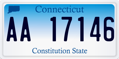 CT license plate AA17146