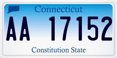 CT license plate AA17152