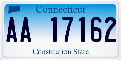 CT license plate AA17162