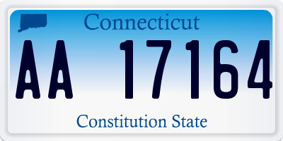 CT license plate AA17164